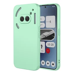 Premium Flexible Liquid Silicone Case - Durable Protective Cover Bumper for Nothing phone 2A (Light Green)