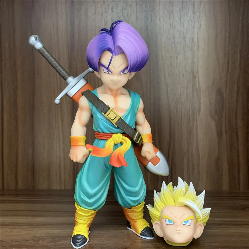 Novo filho goten figura dragon ball z miúdo gotenks troncos super saiyan  figura pvc dbz goku