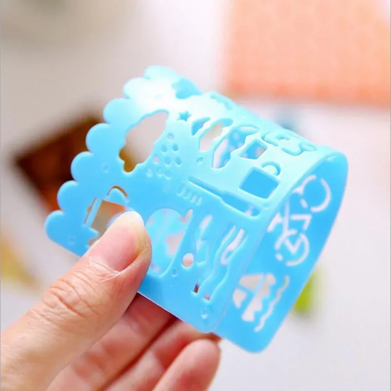 4pcs/ Set Of Art Painting Template Ruler Puzzle Stationery Children's Drawing Figure Ruler Cartoon Stationery Office Supplies ruler set drawing ruler