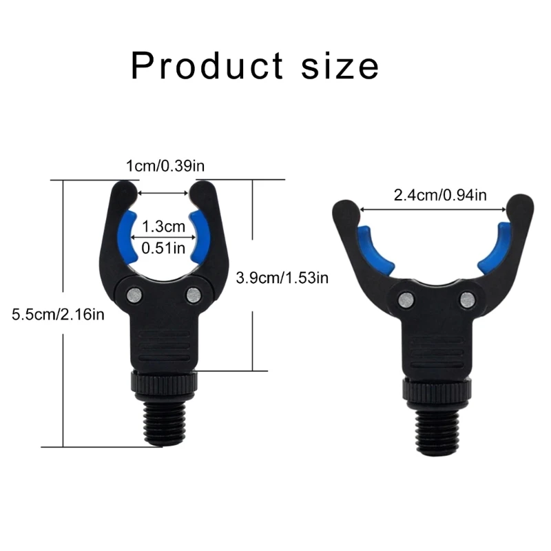 652D 4Pcs Fishings Rod Rest Head Carp Fishings Grippers Rest Head Fishing Grippers Grip Holder Rod Bracket Clip Fishing Rod Holder Fishing Rod Bracket Fishing Rod Rest