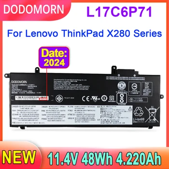 DODOMORN 노트북 배터리, 레노버 씽크패드 X280, 01AV470, 01AV471, 01AV472, L17M6P71, L17L6P71, SB10K97617, SB10K97619, L17C6P71, 신제품