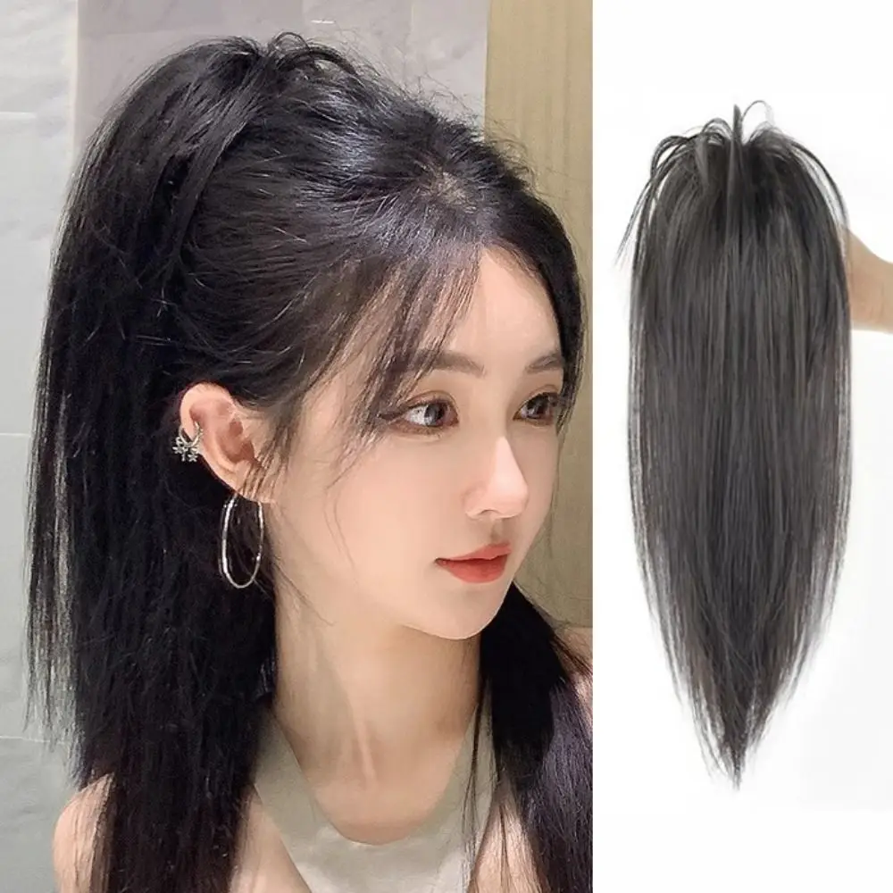 

Increase hair volume Natural Girls Synthetic Short Straight Ponytail Half Ponytail Wig Claw Clip Ponytail Pony Tail Hairpiece
