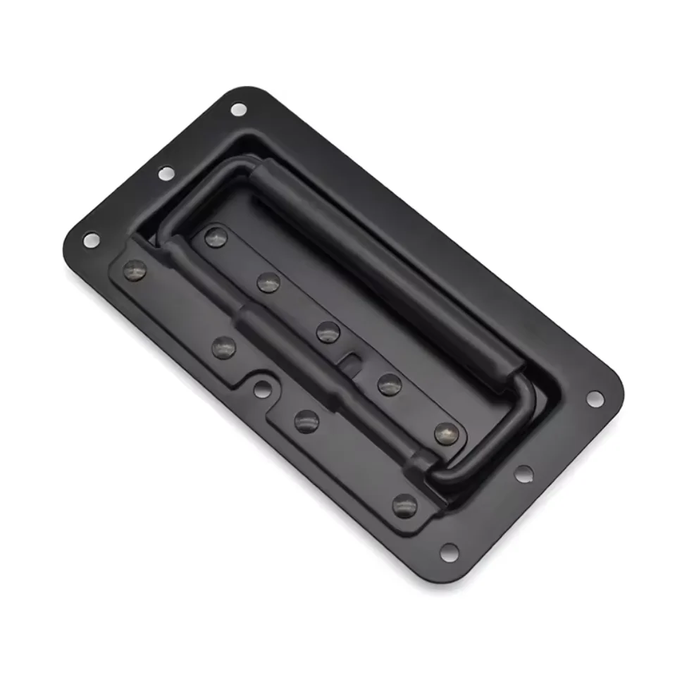Black silver flight box Metal cabinet switchboard door speaker box handle