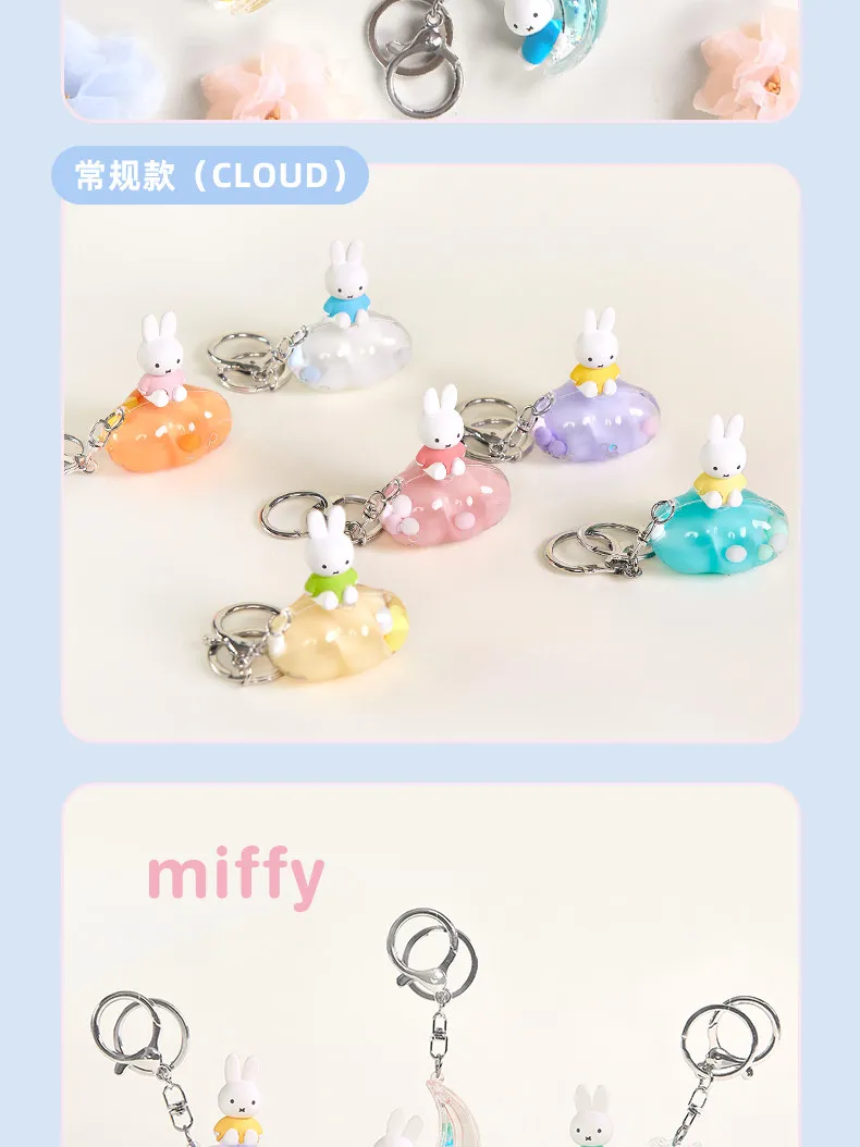 Kawaii Niedliche Liebliche Miffy Traumhafte Fantasy Schlüsselanhänger Anhänger Mystery Blind Box Geschenke Spielzeugmodell Anime-Figuren Sammel-Ornamente – Detail 6