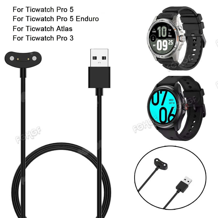USB 充電ケーブル TicWatch Pro 5 エンデューロ充電器アダプタ