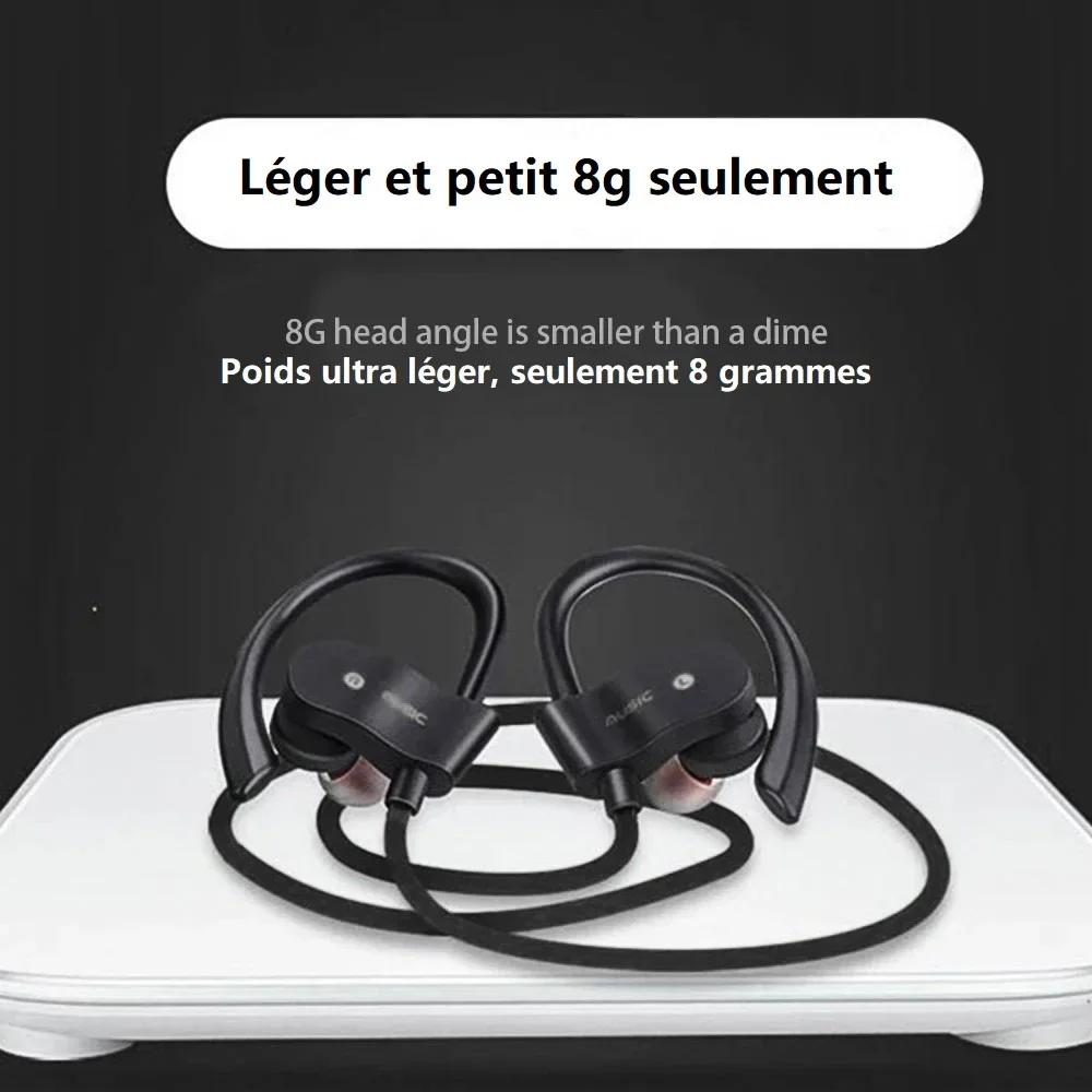 Wireless Bluetooth Headphones Stereo Hook Headset Music Sport Earphone Gaming Handsfree Earphone for All Smart Phones Audifonos 4