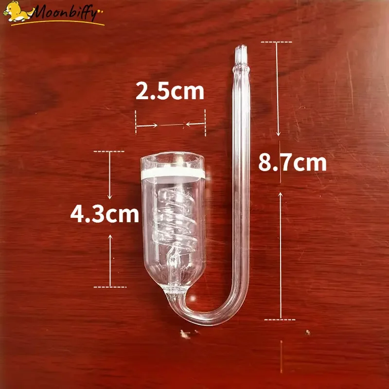CO2 Diffuser Aquarium Glass Spiral Carbon Dioxide Atomizer Suction Cup For Aquarium Fish Tank Accessories aquarium co2 diffuser aquarium co2 accessories