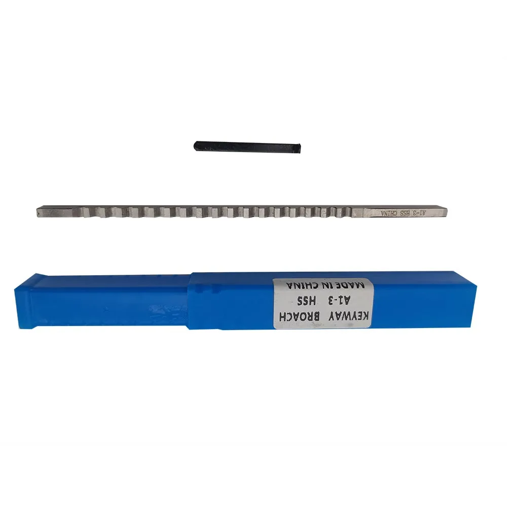 Push-Type Keyway Broach Metric Sized 3mm High Speed Steel Cutting Tool for CNC Machines