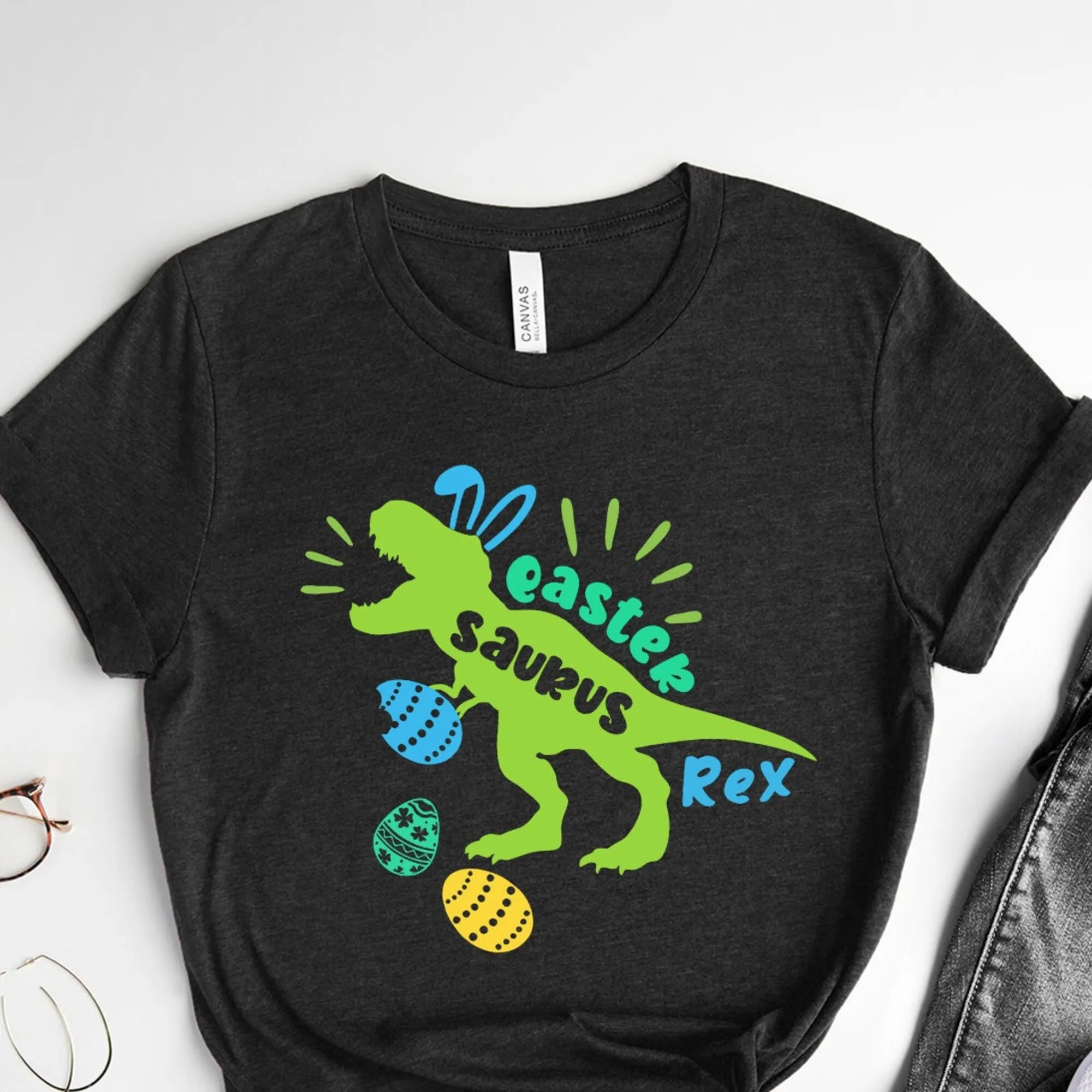 Pasqua Saurus Rex T Shirt Dinasour Boys Tee Kids Cute Dinosaur Dino