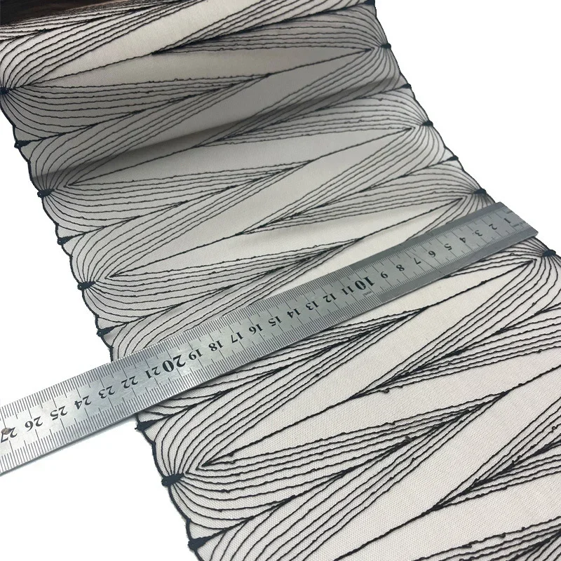 1Yards Embroidered Tulle Trim DIY Dress Sewing Crafts Soft Mesh Embroidery Lace For Lingerie Underwear Fabric Craft Accessories