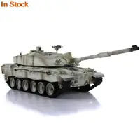 Heng Long 1/16 7.0 Challenger II FPV Camera RC Tank 3908 Painted White 360° Turret Steel Gearbox RTR Toys Machine Gun TH17756 2