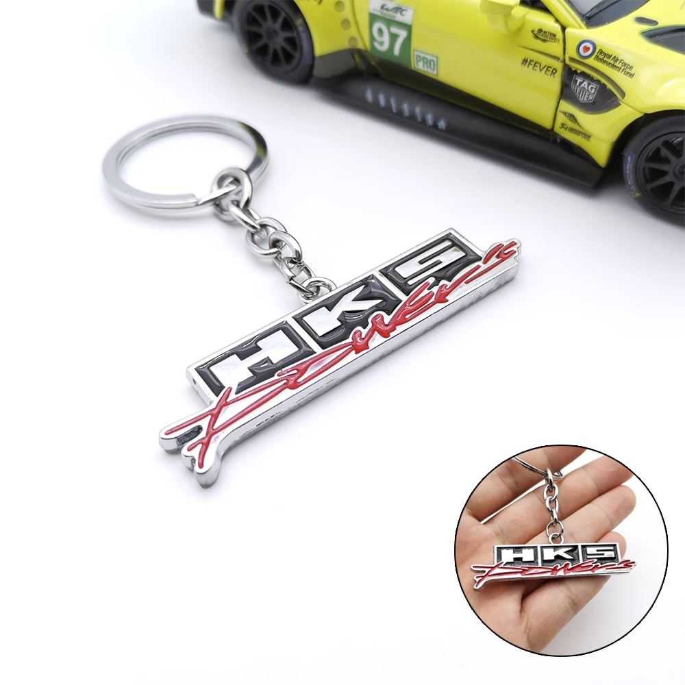 HKSMetalKeychainCreativeAutoPartsKeyringsCarKeyholder