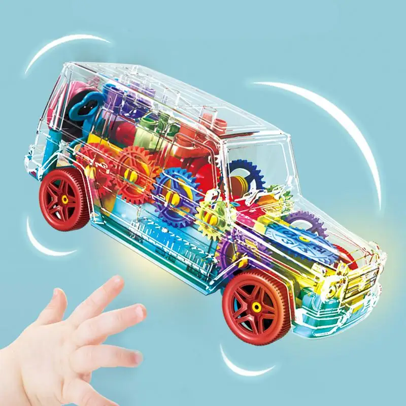 Kids Flashing Electric Racing Car Toys With Music Bump And Go Toy Car For Kids Educational Toy With Universal Driving gifts children s educational toys electronic universal plastic simulated bull models flashing sounding toy cute birthday gifts 2021