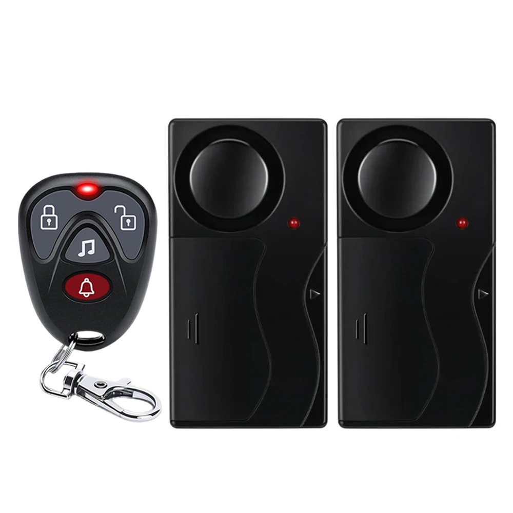 Wireless 110dB Anti-Theft Vibration Alarm with Remote Control
