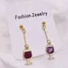 1 Pair Asymmetrical Wine Beer Earrings Mini Food Coffee French Fries Dangle Drop Earrings Jewelry Gifts for Women Girls 6