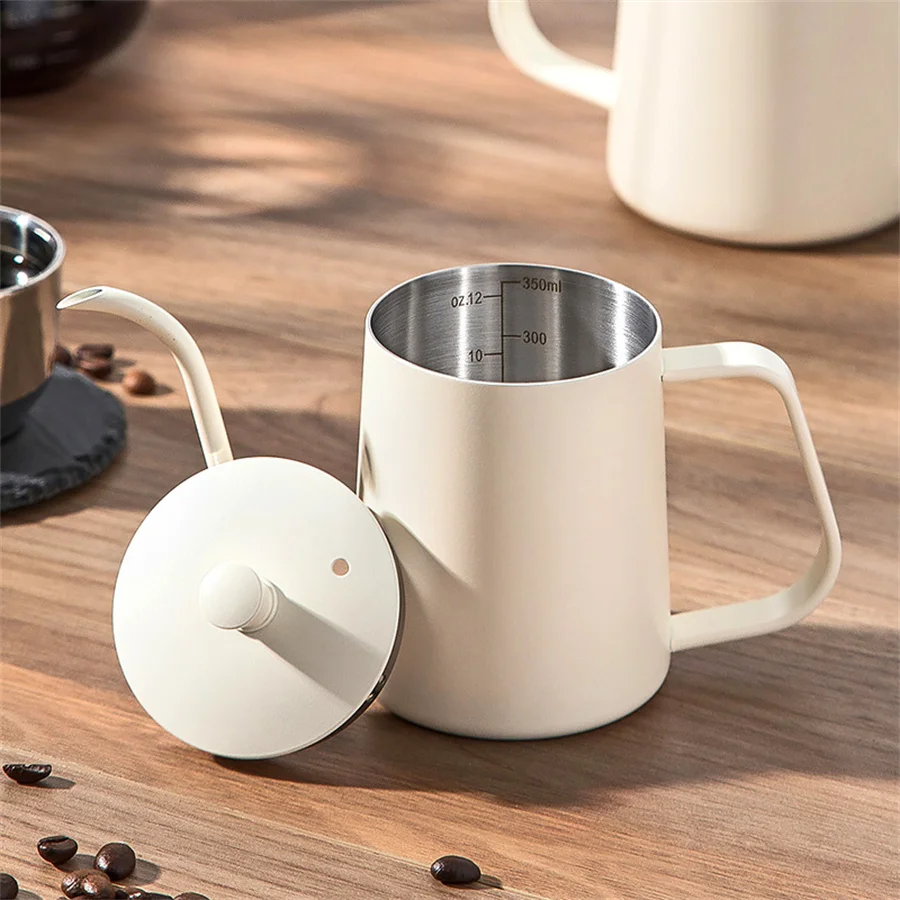 Stainless Steel Hand Brewing Pot Coffee Lug Filter Cup Long Spout Fine Mouth Pot Home Coffee Utensils coffee pot coffee kettle pour over coffee maker