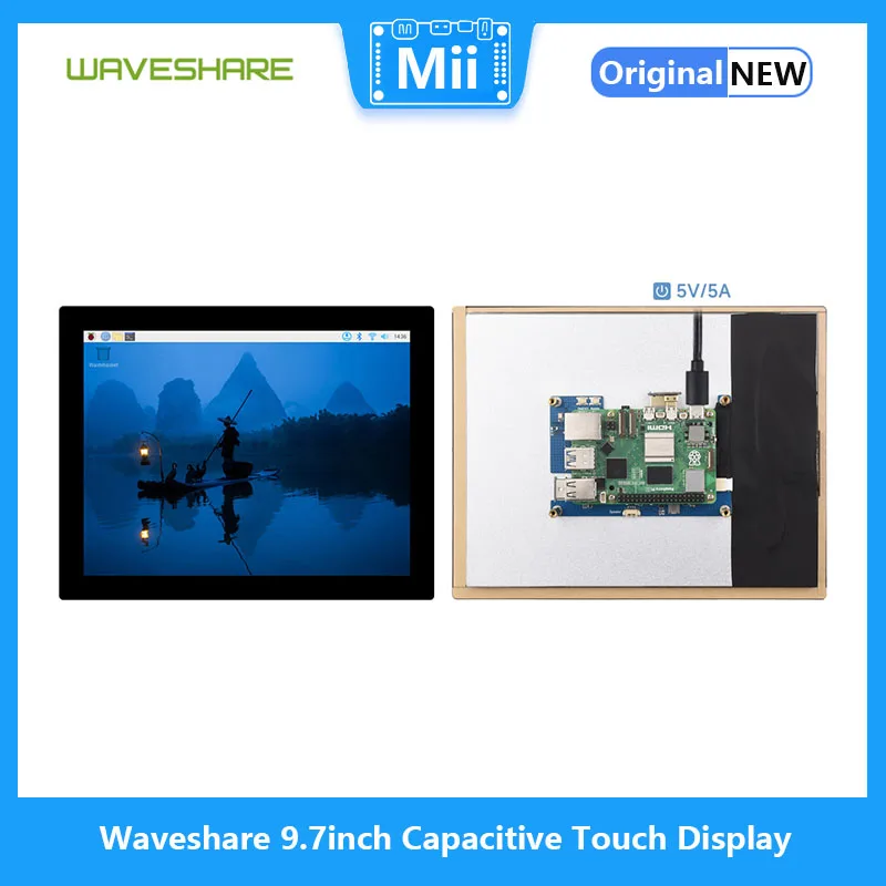 Waveshare  ġ ÷, 768  1024, ȭ  г, HDMI ̽, IPS г, 10 Ʈ ġ, 9.7 ġ