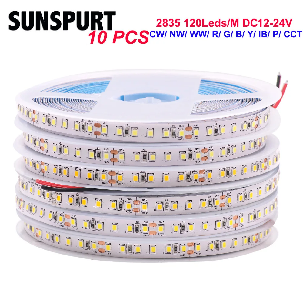 LED Streifen 50m 120 LEDs p/m 220V 3000K Warmweiß