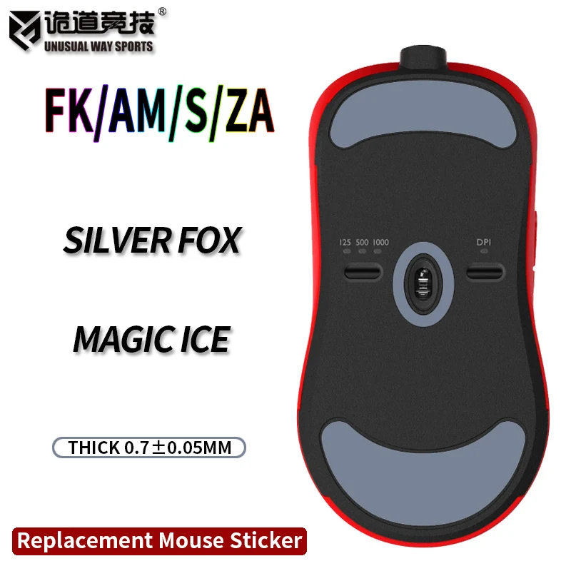 

UnusualWaySports Mouse Feet Sticker Foot Benq Zowie ZA11 ZA12 ZA13 S1 S2 FK1 FK2 Cambered Surface PTFE Anti Collapse Ice Fox