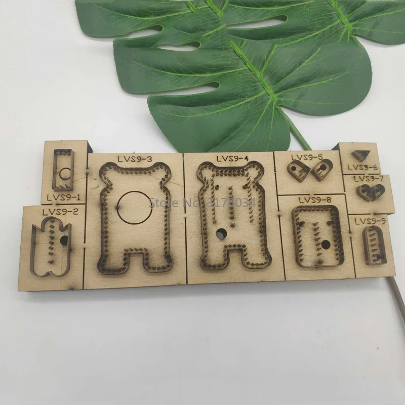 

Japan Steel Blade DIY leather craft lion shape modeling Key Ring Pendant For Bag die cutting knife mould hand punch tool pattern