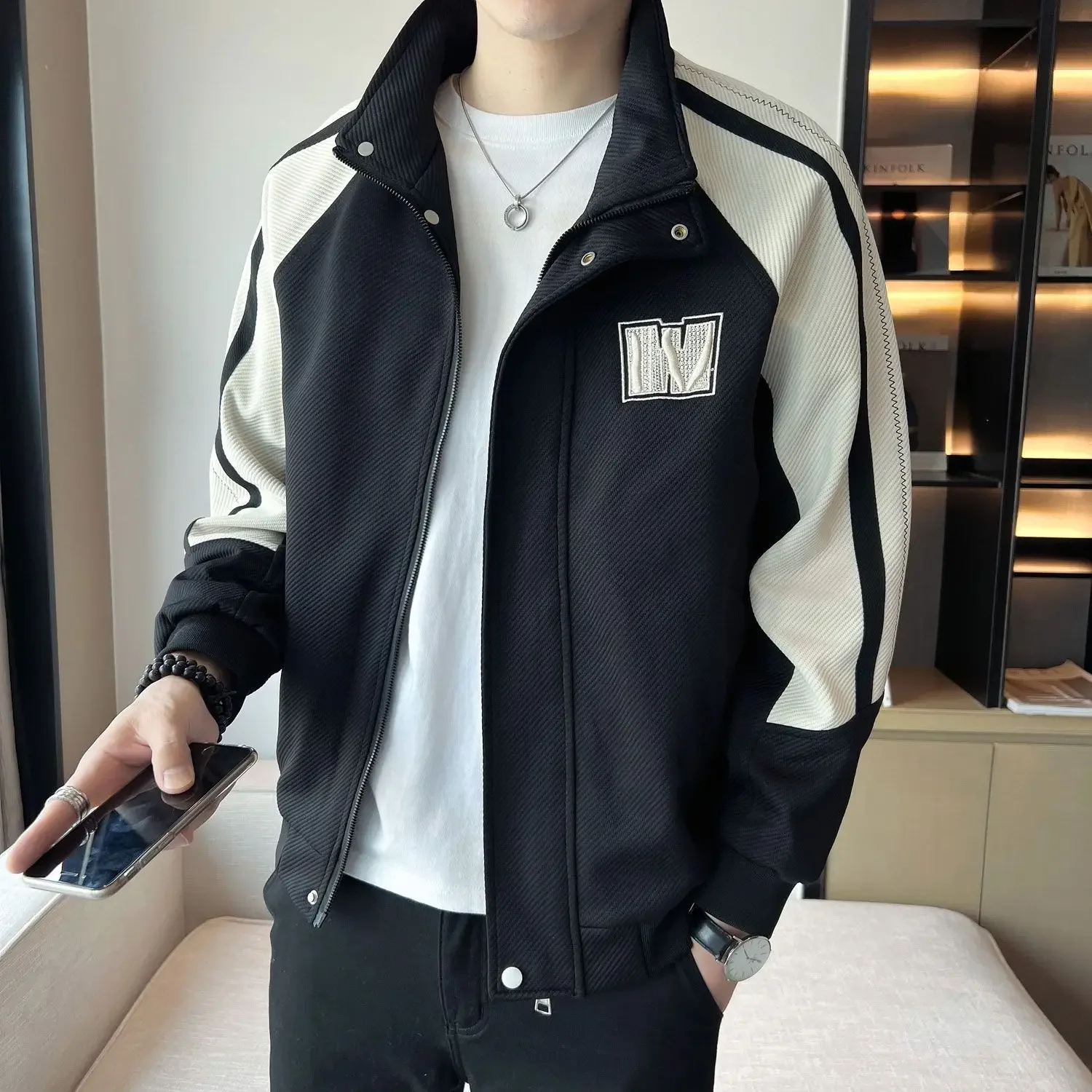 thumbnail image 1 of Rebajas de invierno para abrigos masculinos de primavera y otoño Chaquetas cargo para hombre Y2k Oferta de ropa barata Venta elegante estética Entrega rápida Casual, 1 of 5