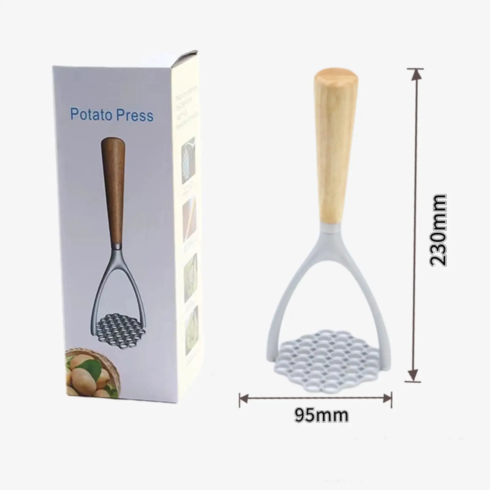 Potato er Potato Ricer Hand Press er Manual Multifunctional Food er for Sweet Peppers Avocado Bean Cauliflower Meat