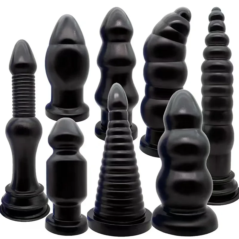 

Black Huge Big Butt Plug Pull Bead Dildo For Women Men Masturbators Anal Toys Vaginal Anus Dilator Sex Shop