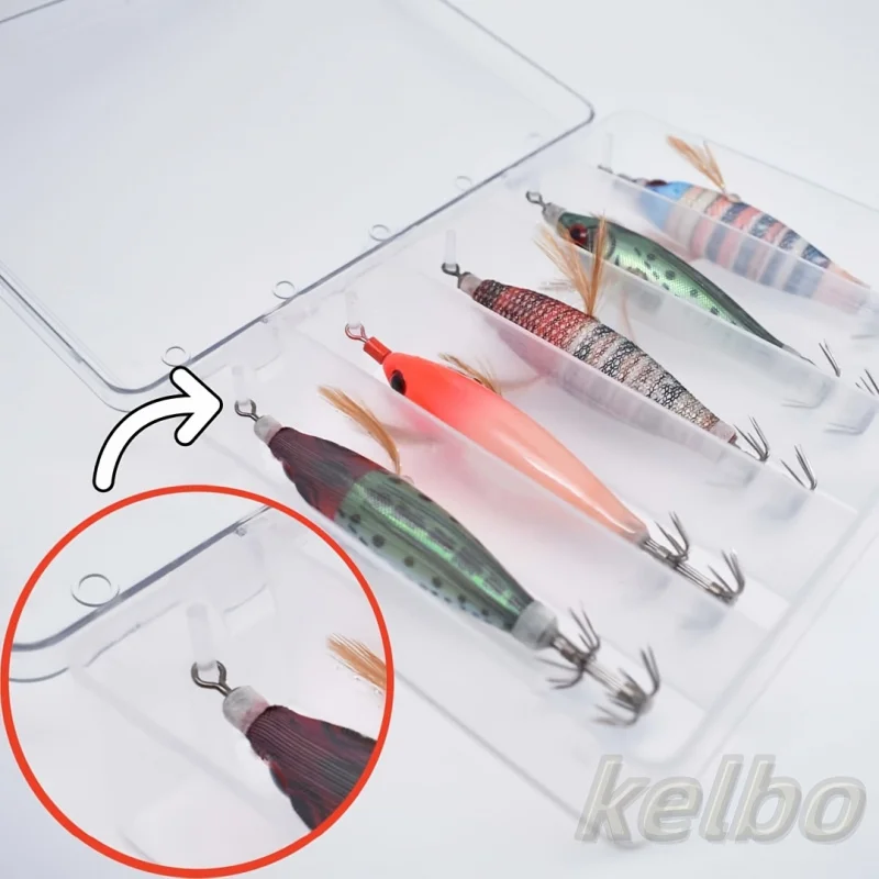 5pcs Glow-in-the-Dark Fishing 3D Eyes Realistic Shrimp, Squid, Octopus - Hard Bait Jig Lures With Hooks, Non-Toxic,_voghion.com