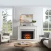 Carl 39" W Electric Fireplace Insert (EF265) Fireplace Heater 750/1500W Fire Crackling Sound Remote Control 2