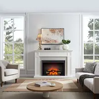 Carl 39" W Electric Fireplace Insert (EF265) Fireplace Heater 750/1500W Fire Crackling Sound Remote Control 2