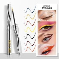 24 Colors Colorful Liquid Eyeliner Cement Gray Waterproof Long-Lasting Quick-Dry No Blooming Blue Purple Eye Liner Pen Cosmetics 1