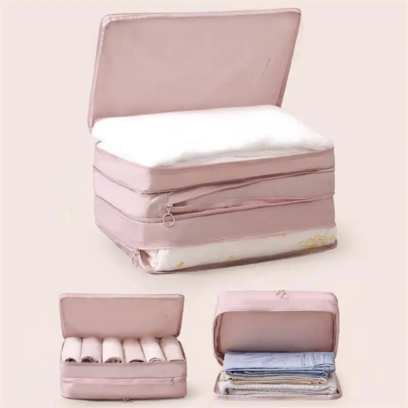 Space Saving Compression Pouch Clothes Storage Bags Comforter Compression Pack Closet Cabinet Wardrobe Organizer Storage Pouch 5