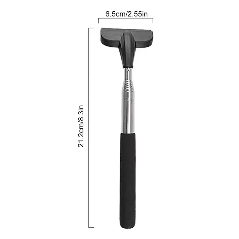 Window Wiper Window Tinting Squeegee Vinyl Squeegee Silicone Squeegee Silicone Scraper Window Tint Squeegee Rearview Mirror Wiper Retractable Handle Portable Rubber Squeegee Cleaning Tools Car Rearview Mirror Rain Remover For Vehicle