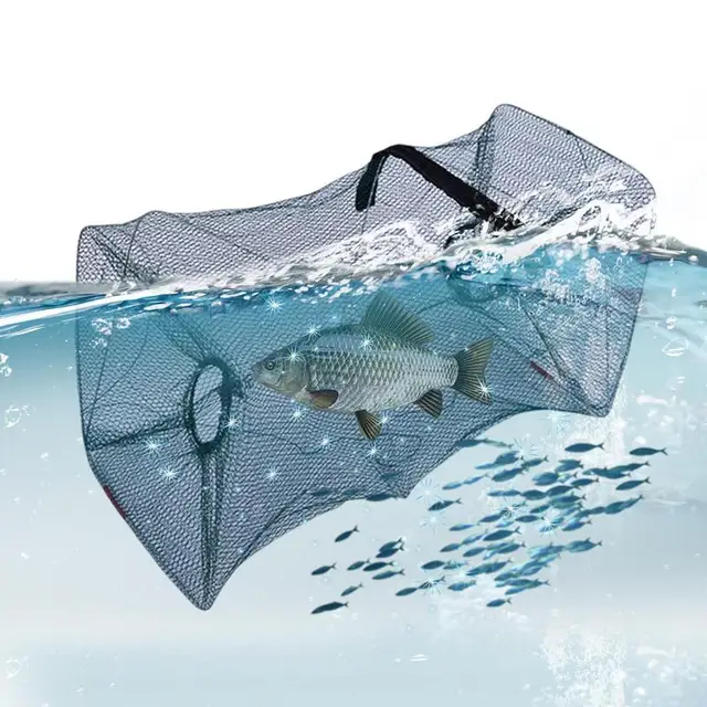 Horgászó Csali Csapda Rák Minnow Rákcsapdák Homár Garnélarák Összecsukható Háló Újrahasznosítható Horgászat