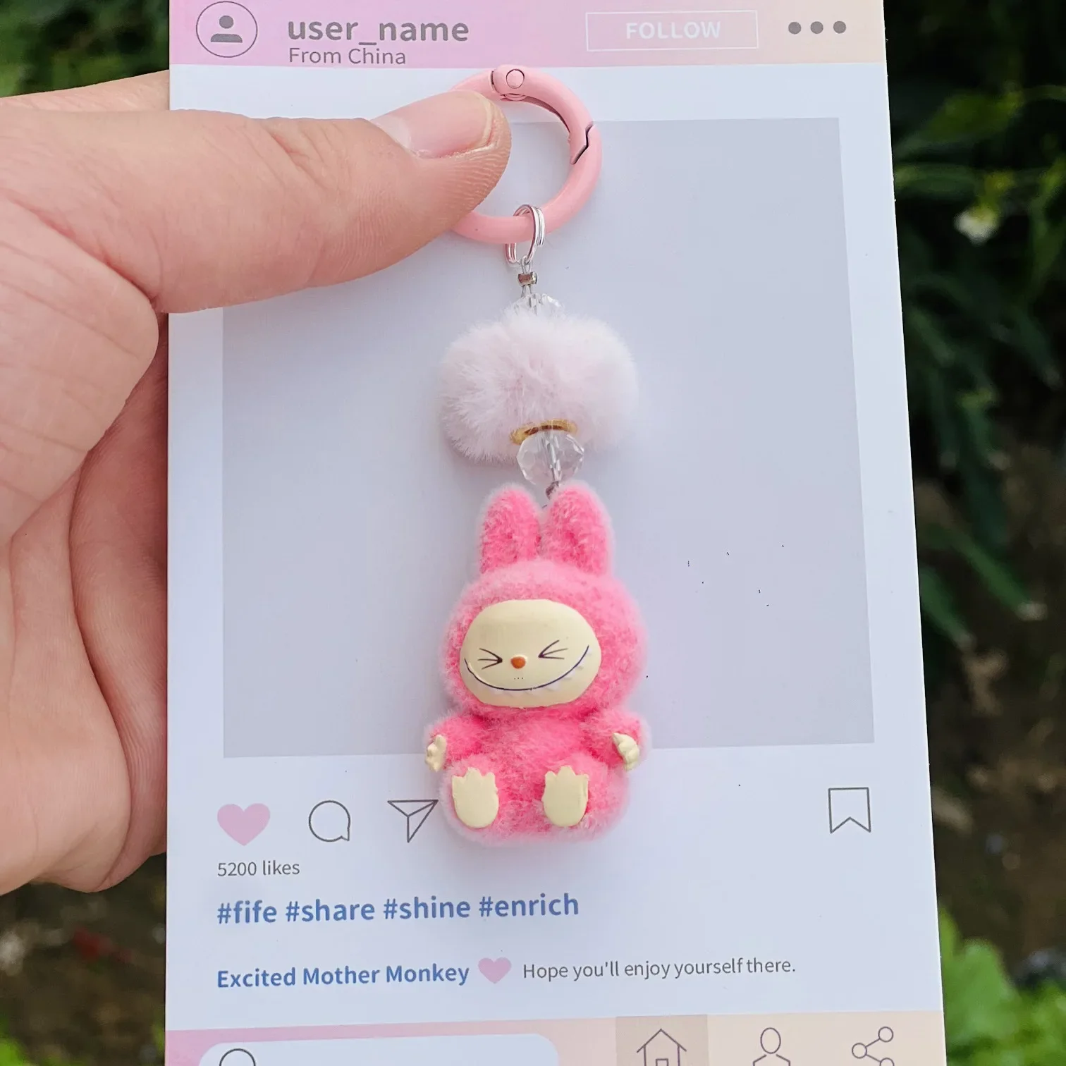 Plush Keychain for Bag and Phone