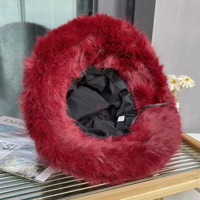 The Furluxury Faux Fur Bucket Hat - Warm Winter Fisherman's Cap