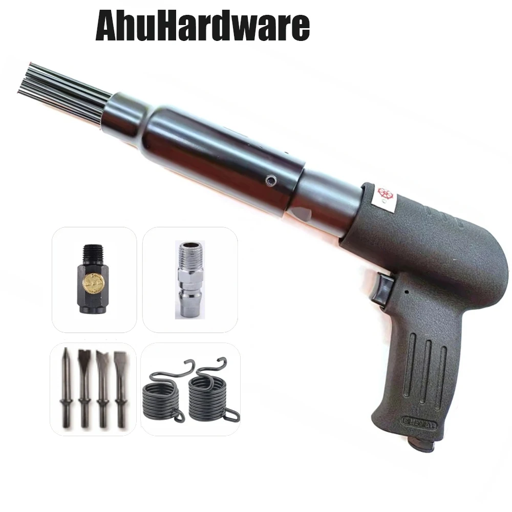 New 19 Pins Air Descaler Needle Tool Kit Fits Air Chisel Hammer Removes ...