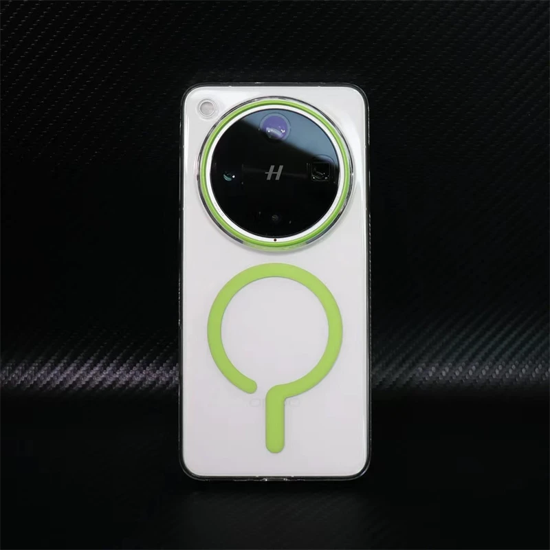 Luxury Transparent Magnetic Phone Case - Slim Hard Back Cover with Fashionable Bumper Design