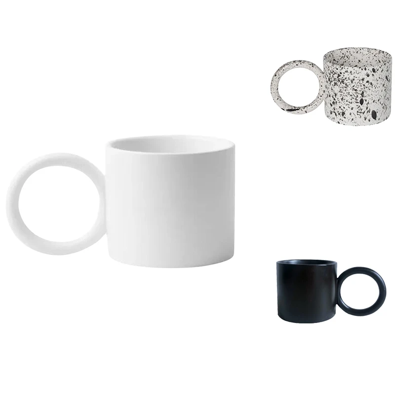 

Большие серьги, чашка, кофейная чашка с большой ручкой, кружка, термостойкие керамические кружки, чашки для воды и чая для дома и офиса