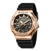 2100 Unisex Sports Digital Watch World Time Full Function Alloy LED Dial World Time Oak Series
