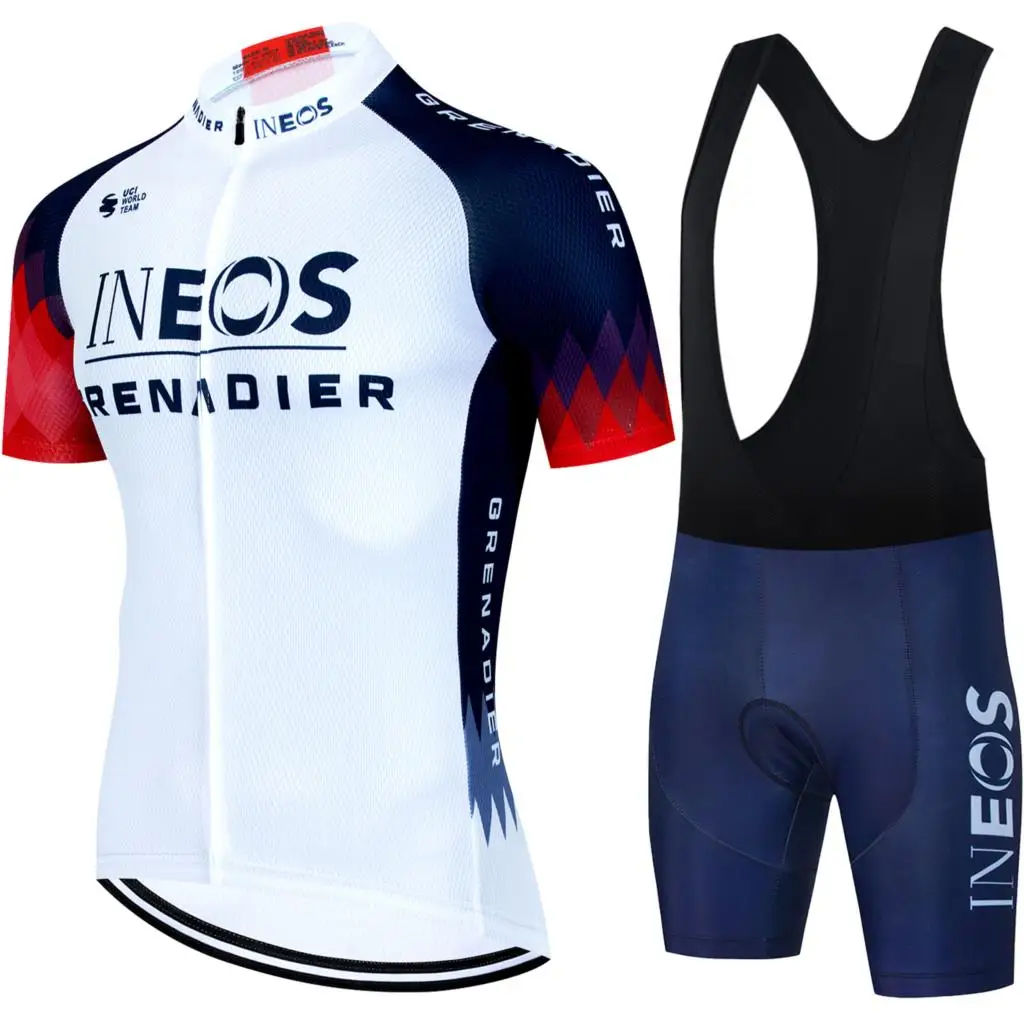 

Summer Cycling Clothing 2024 Clothes Man INEOS Jersey Pro Team Men's Blouse Complete Mtb Bib Set Road Bike Uniform Sleeve Male