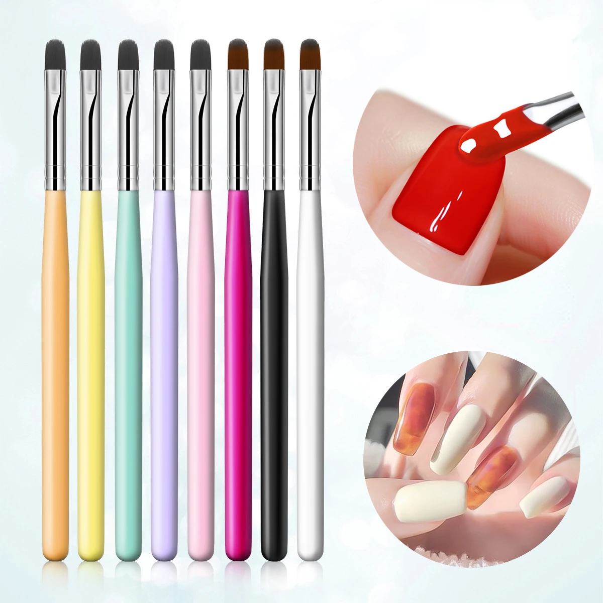 

1PC Nails Art Brush Pattern Phototherapy Acrylic UV Gel Extension Builder Coating Painting Pen DIY Manicure Accessories Tool