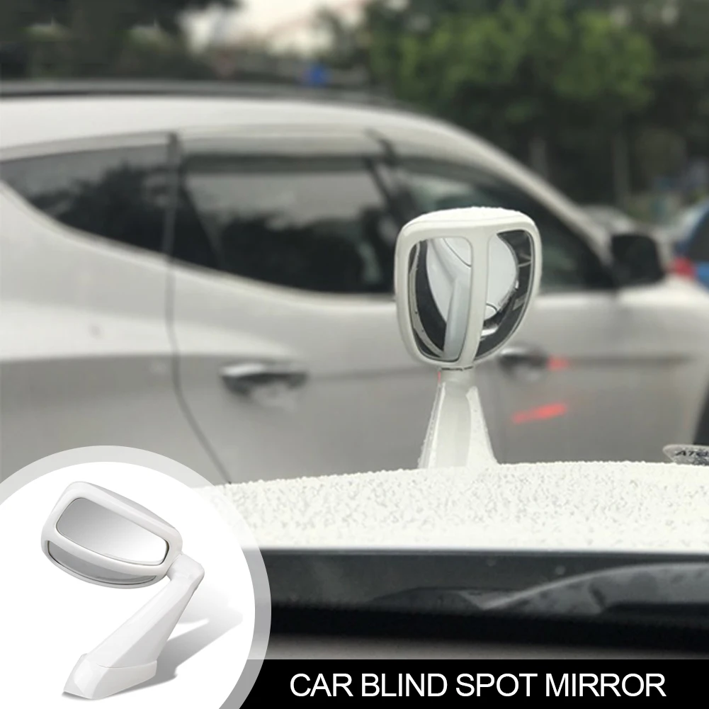 2-Pack Adjustable Blind Spot Mirror – Wide Angle Stick-On For Cars SUVs Trucks – Fits Nissan