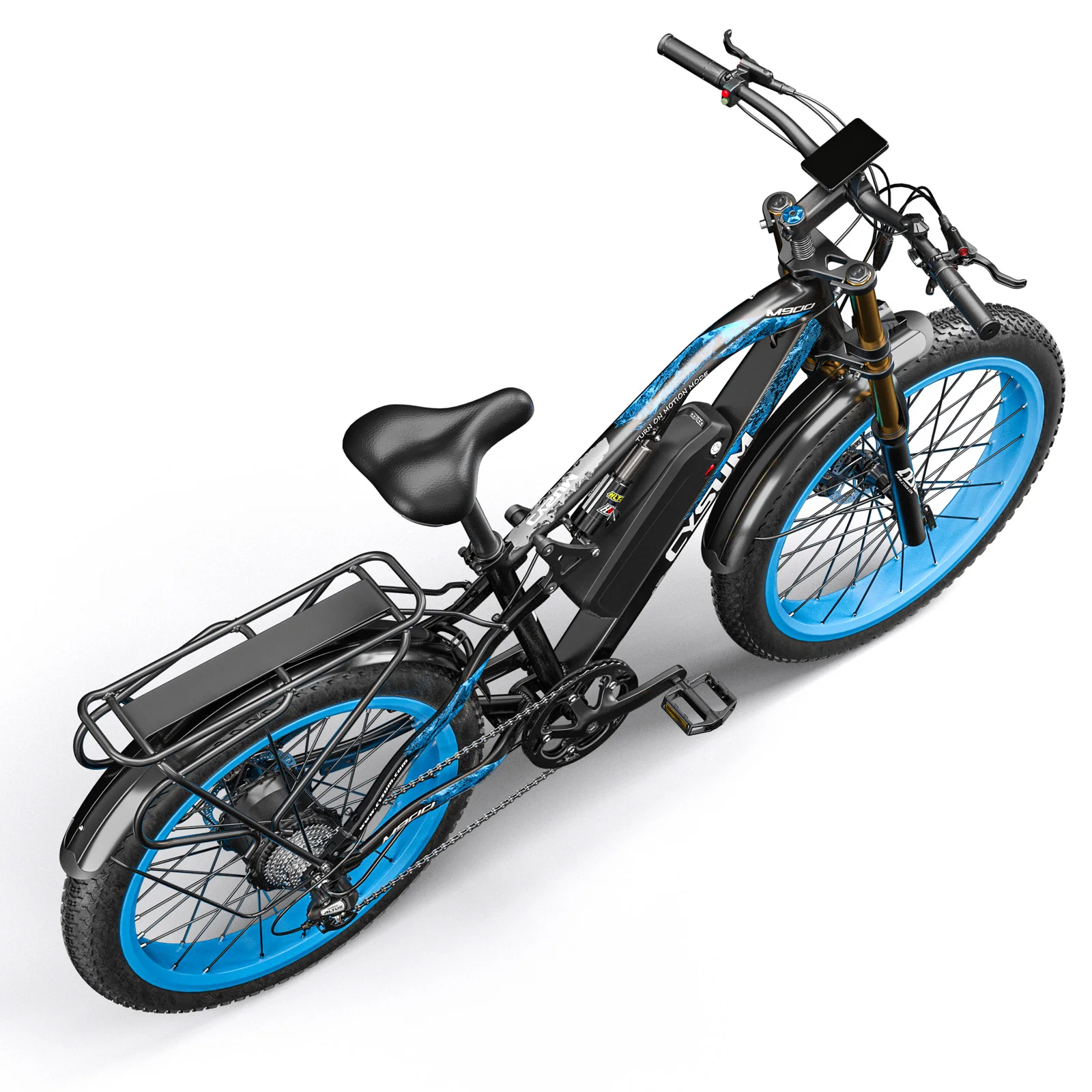 CYSUM M900 Electric Snow Mountain Bicycle 48V 17AH 1000W Li-battery 9-speed Hydraulic Disc Brake Suitable for Men's Bike Ebike 2