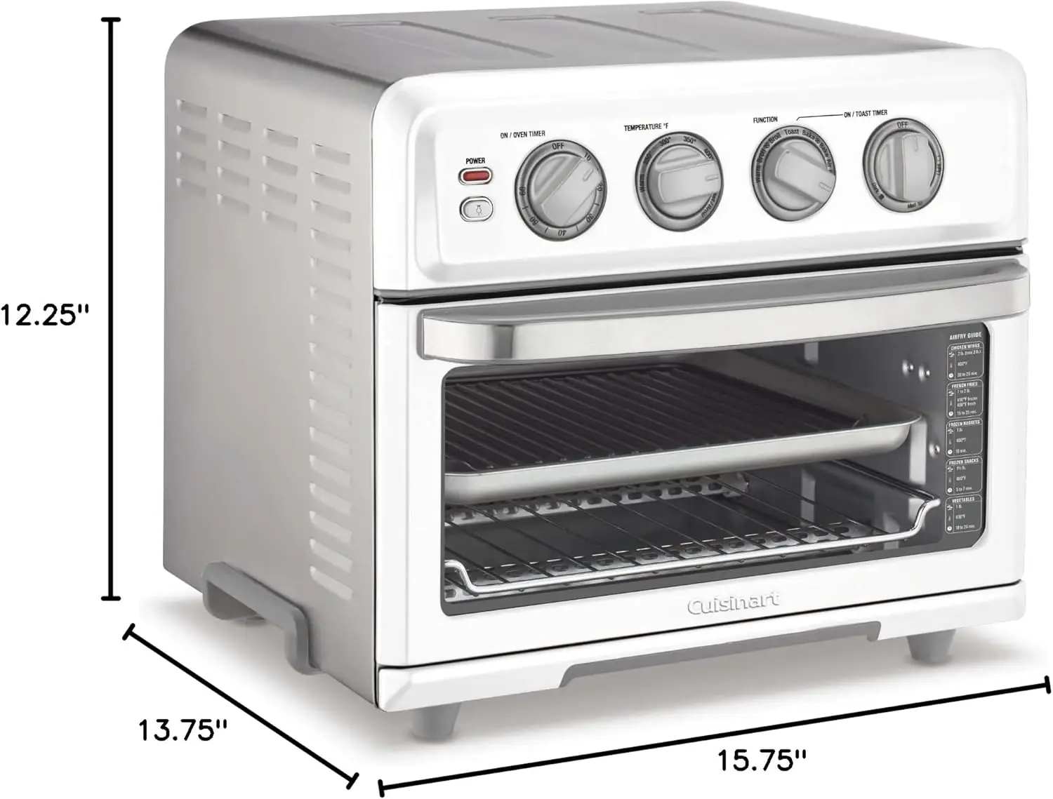 TOA-70W AirFryer Oven with Grill,White 5