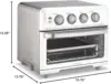 TOA-70W AirFryer Oven with Grill,White 5