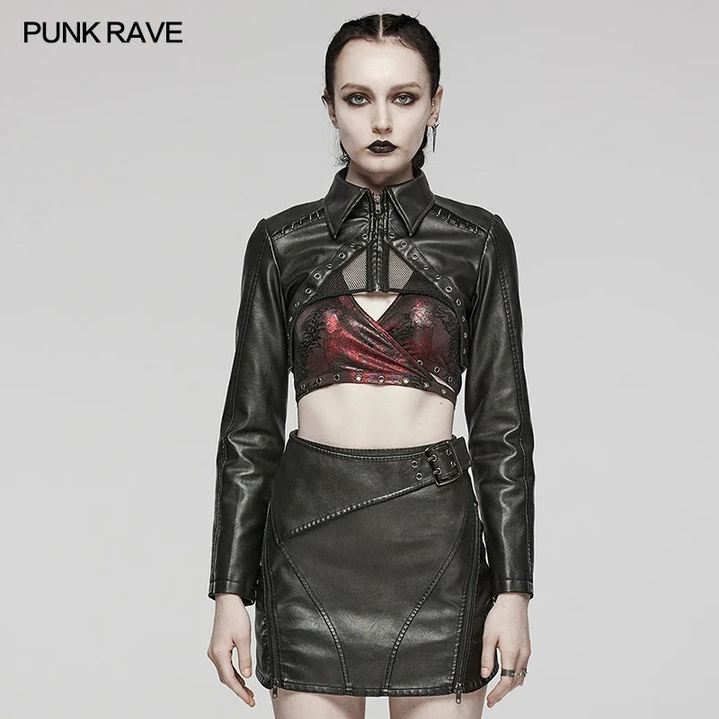 ジャケット・アウター grunge sheep leather short jacket punk s-l400.jpg