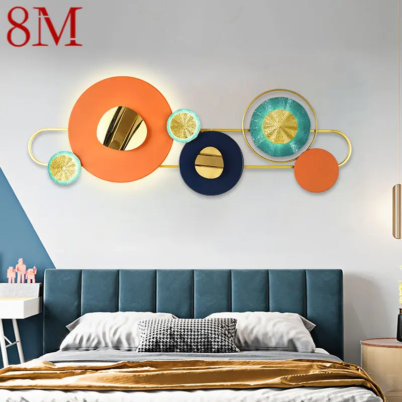 

8M Contemporary Wall Picture Lamps Fixture Creative Nordic Background Sconce LED 3 Colors Light for Home Living Bedroom