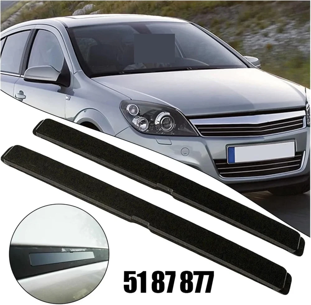 4 Stück Auto-Dachrinnen-Zierleistenabdeckung Dachträger-Schutzabdeckung OEM5187915 für Vauxhall Opel Astra H Autozubehör – Detail 3