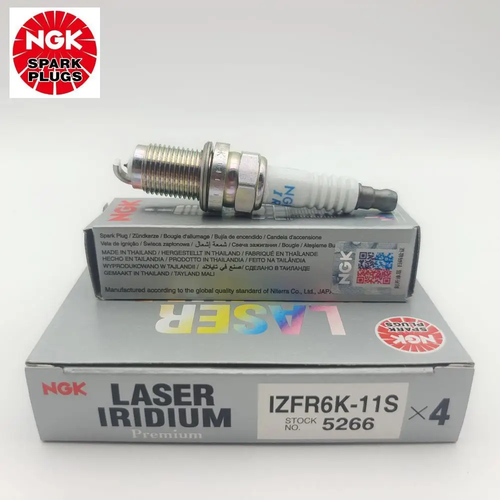 4Pcs-Original-NGK-IZFR6K-11S-5266-New-Laser-Iridium-Platinum-Spark ...